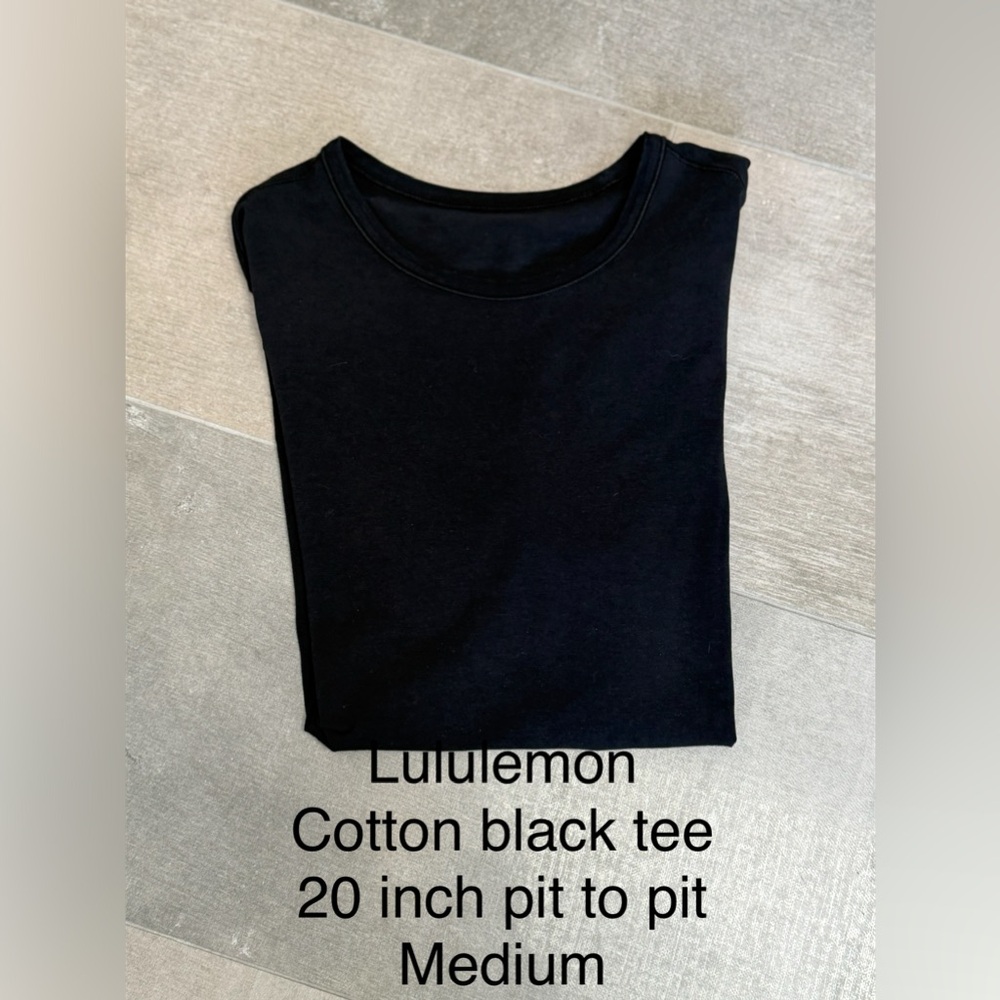 Lululemon Classic Black Men’s Cotton Tshirt